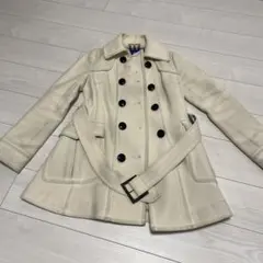 Burberry Blue Label ウールコート ホワイト 40のサムネイル