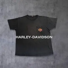 90s ハーレーダビッドソンUSA製ヴィンテージ Tシャツ 胸ポケットXL 古着