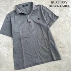 BURBERRY BLACK LABEL 日本製 チェック 半袖 ポロシャツ 2