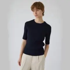 RIM.ARK compact knit tops ネイビー38のサムネイル