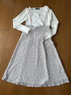 ミッシュマッシュ　スカート　レース　春　夏　Mサイズ　オフィスカジュアル