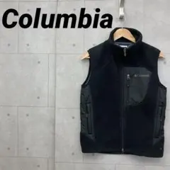 Columbia コロンビア フリース ボアベスト S 黒 アウトドア キャンプ
