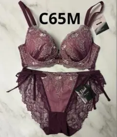 C65 チュチュアンナ　レース　ひも　ショーツ　セット　花　リボン　ブラ