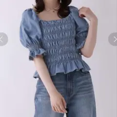 最終値下げ！レピピアルマリオ　パフスリーブ　repipiarmario 接触冷感のサムネイル
