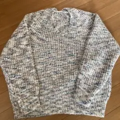 【未使用】Vネックニット/ セーター
