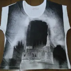 DIESEL 半袖Tシャツ フォトプリント ホワイト