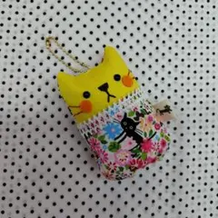 猫のマスコット①　猫柄　ハンドメイド