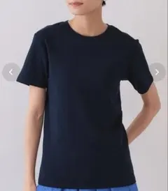 最終価格！オペークドットクリップ❤︎ フライスベーシックTシャツ ネイビー⭐︎超美品のサムネイル