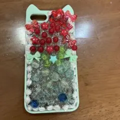猫耳付きハンドメイドiPhoneケース