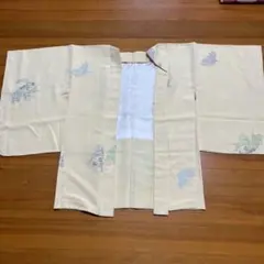 正絹 柄羽織 クリーム色