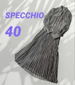 美品✨SPEC￼CHIO千鳥格子セットアップ プリーツスカートシャツブラウス40