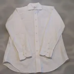UNIQLO スーパーノンアイロンスリムフィットシャツ セミワイドカラー 白 М