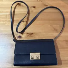 FURLA ネイビー ショルダーバッグ