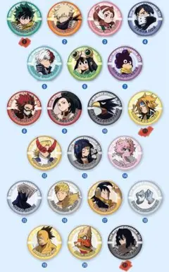 くら寿司コラボ【ヒロアカ　缶バッジ】