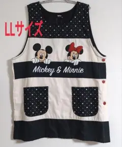 未使用☆大きいサイズ　LL　ミッキー＆ミニー　エプロン