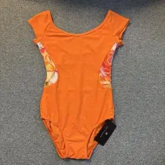 チャコット　METAPHOR オレンジ フラワープリント レオタード　Mサイズ