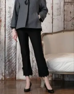 裏起毛パンツ黒