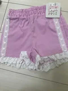 ピンク フリル付き ハーフパンツ 90cm