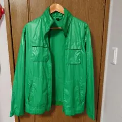 Y-3 グリーン ジップアップジャケット