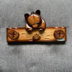 クマの彫刻 木製インテリア小物
