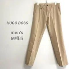 ヒューゴボス メンズ チノパン M相当 ベージュ やや薄手のサムネイル