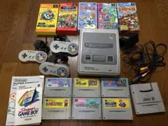 【動作未確認】スーパーファミコン本体＋ソフトまとめ売り
