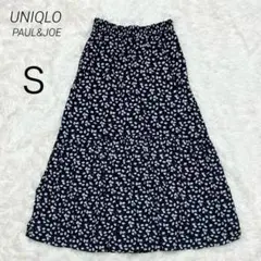 ユニクロ UNIQLO ポールアンドジョー ロングスカート 花柄 ウエストゴム