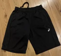アシックス ブラック ハーフパンツ