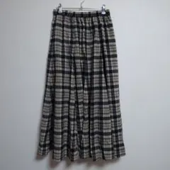 GLOBAL WORK チェック　ロングスカート
