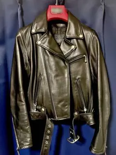 KADOYA ブラック レザーライダースジャケット