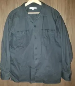 JW ANDERSON ツイルオーバーサイズワークシャツ L ダークグレー