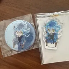 ツイステ ツイステカフェ イデア アクリルキーホルダー 缶バッジ