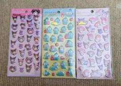 サンリオ　ぷくっとシール　3枚セット