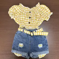 パフスリーブ 上下 セットアップ/12-18month