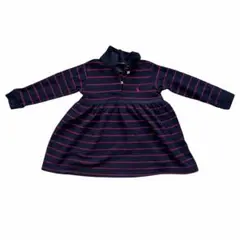 Ralph Lauren ラルフローレン　キッズ　　ストライプポロドレス 95