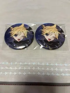 プロセカ あんスタ コラボ 鏡音レン コネライ メタリック缶バッジ