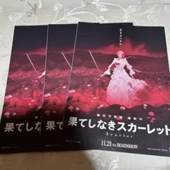 果てしなきスカーレット細田守監督最新作冊子3枚セット