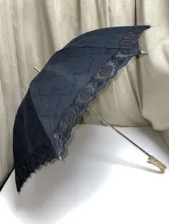 LANVIN 傘　ランバン コレクション　黒　日傘　MOONBAT レース