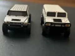 非売品HUMMERミニカー 2台セット シルバー ホワイト