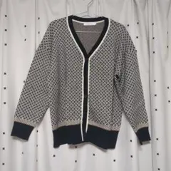 AMERICAN HOLIC ニットカーディガン 幾何学模様 秋・冬