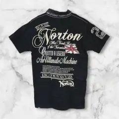 Norton ノートン イングランド バイカー ポロシャツ 刺繍ロゴ アメカジのサムネイル