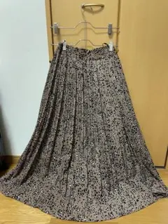 ヒョウ柄 ロングスカート 細見え