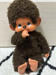 モンチッチ 初期 ブルーアイ 1974年 昭和レトロ ぬいぐるみ Lサイズ