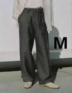 LIDNM WOOL LINEN BELTED PANTS　ウィム　wymのサムネイル