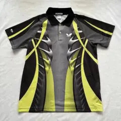 水*ン様 Butterfly 卓球ウェア ブラック/イエロー　シャツ