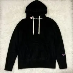 Champion REVERSE WEAVE パーカー L​ ブラック　裏起毛