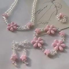 女の子　ビーズアクセサリーセット