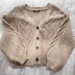 【INGNI】ベージュ カーディガン Mサイズ