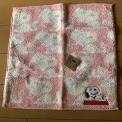 スヌーピー タオル ピンク