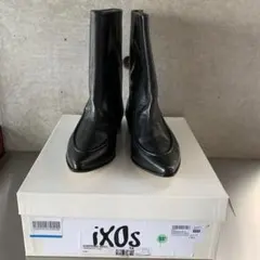 新品iXOs イクソス　ブラック レザー ブーツ